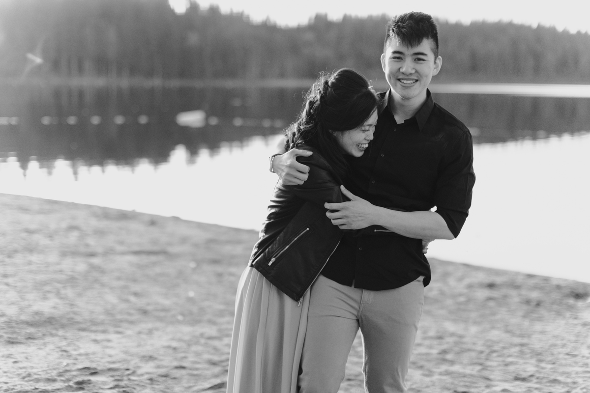 whonnock lake engagement photos