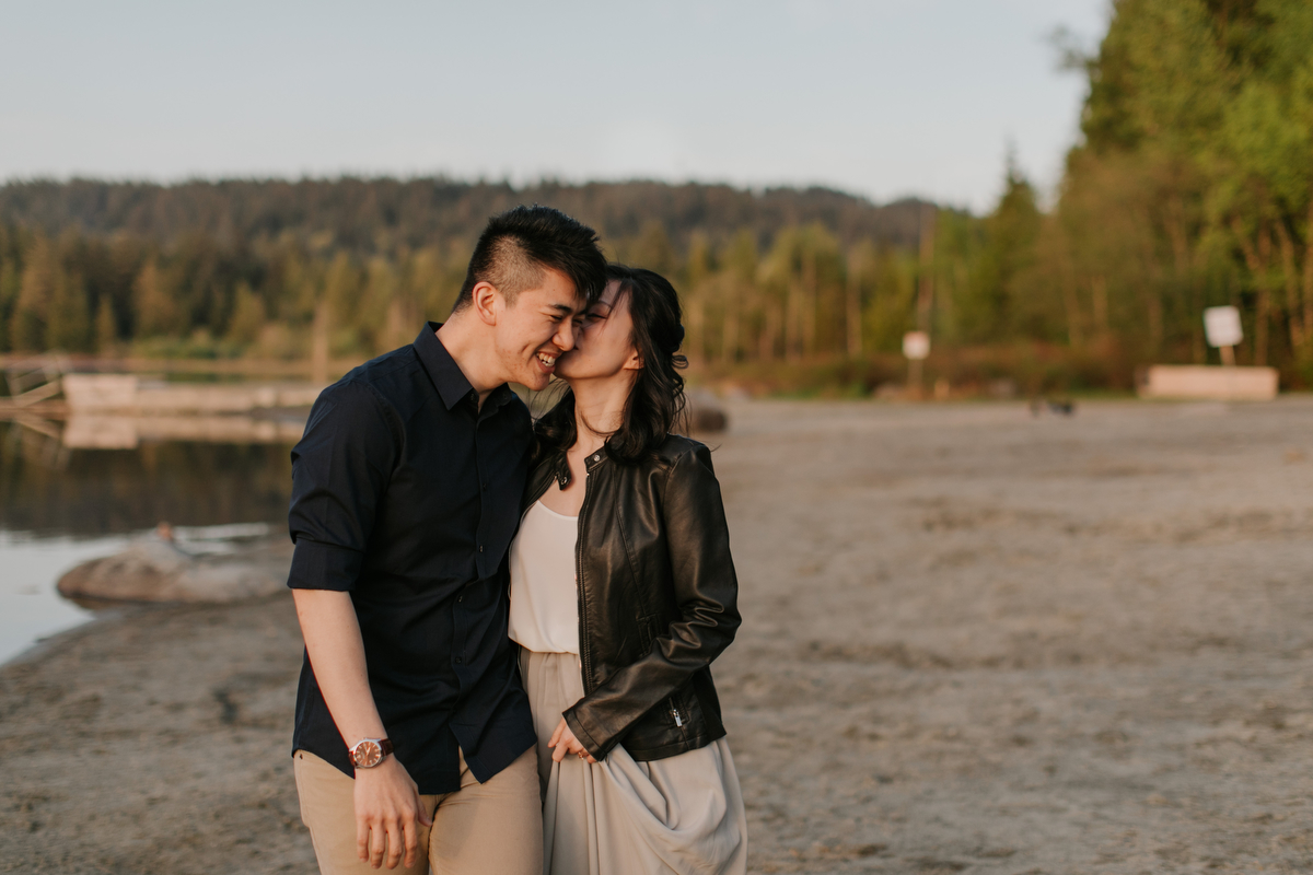 whonnock lake engagement photos