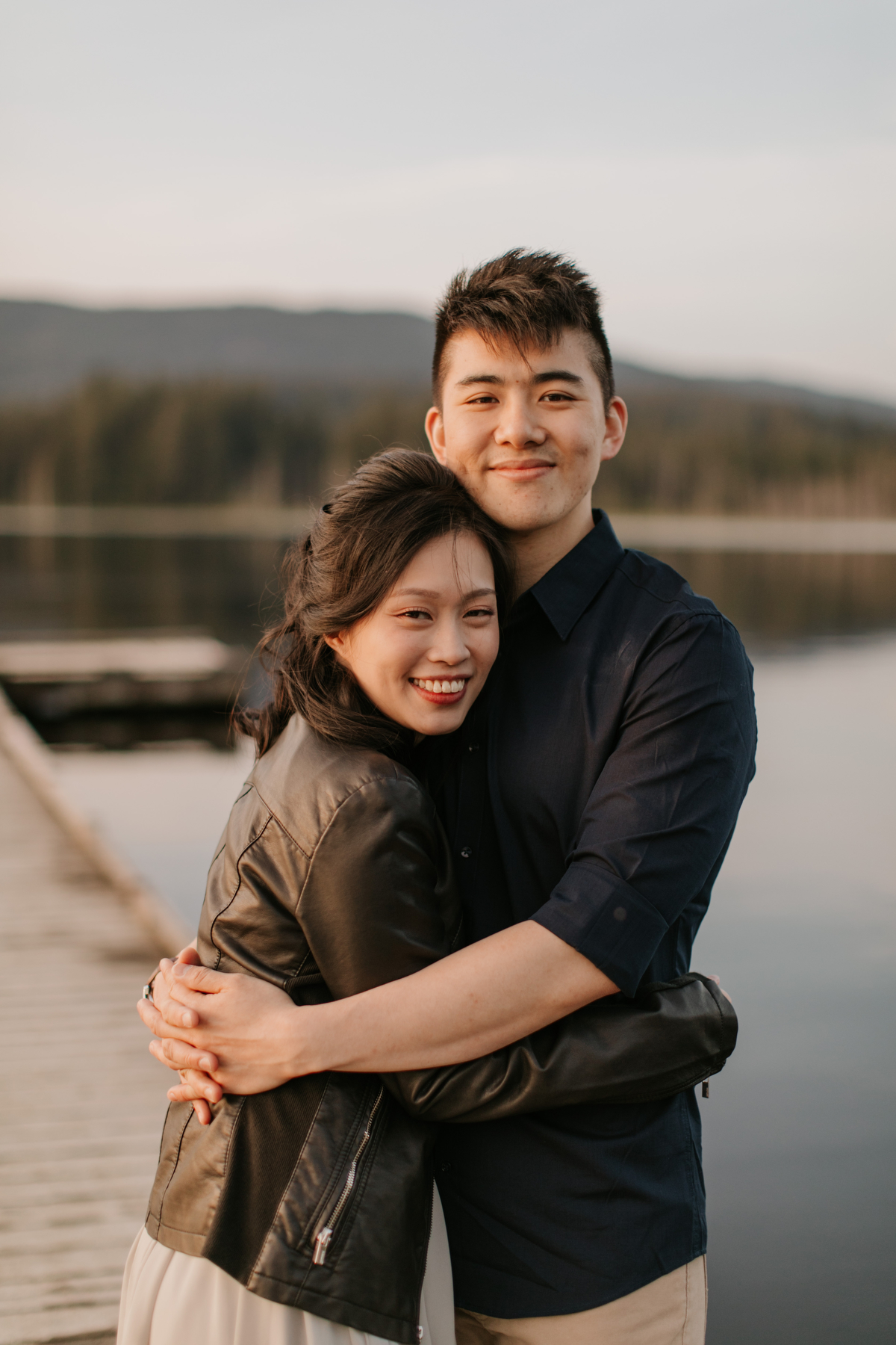 whonnock lake engagement photos