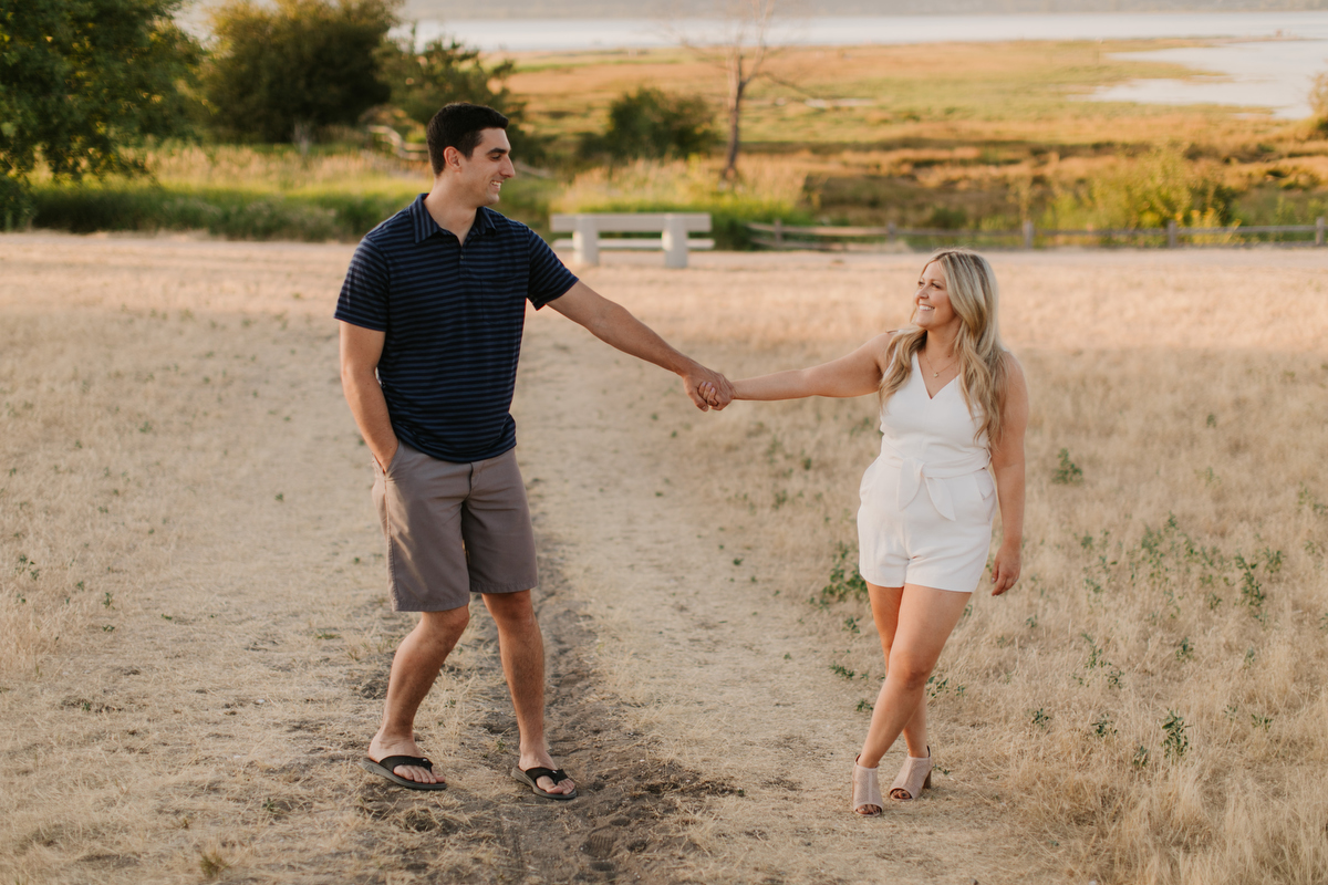 crescent beach engagement photos