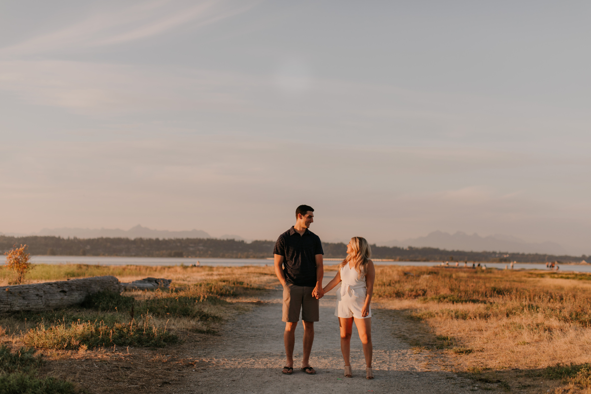 crescent beach engagement photos