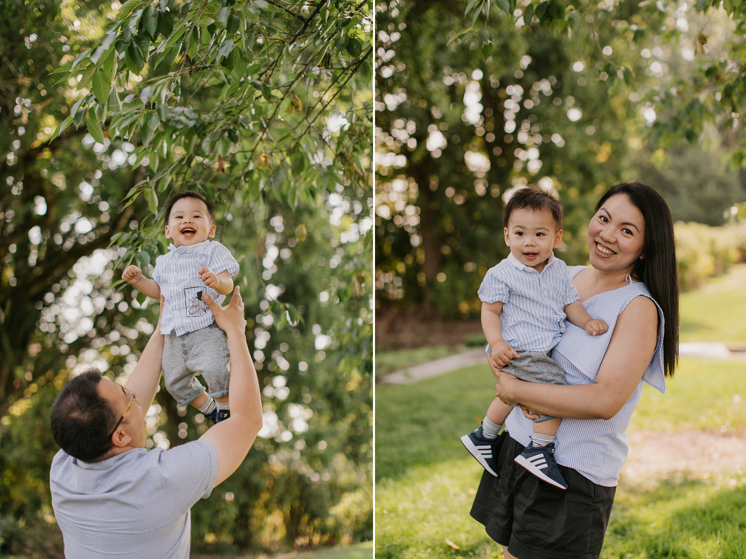 family photos at queen elizabeth park in vancouver