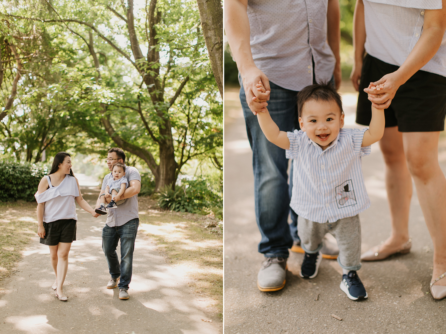 family photos at queen elizabeth park in vancouver