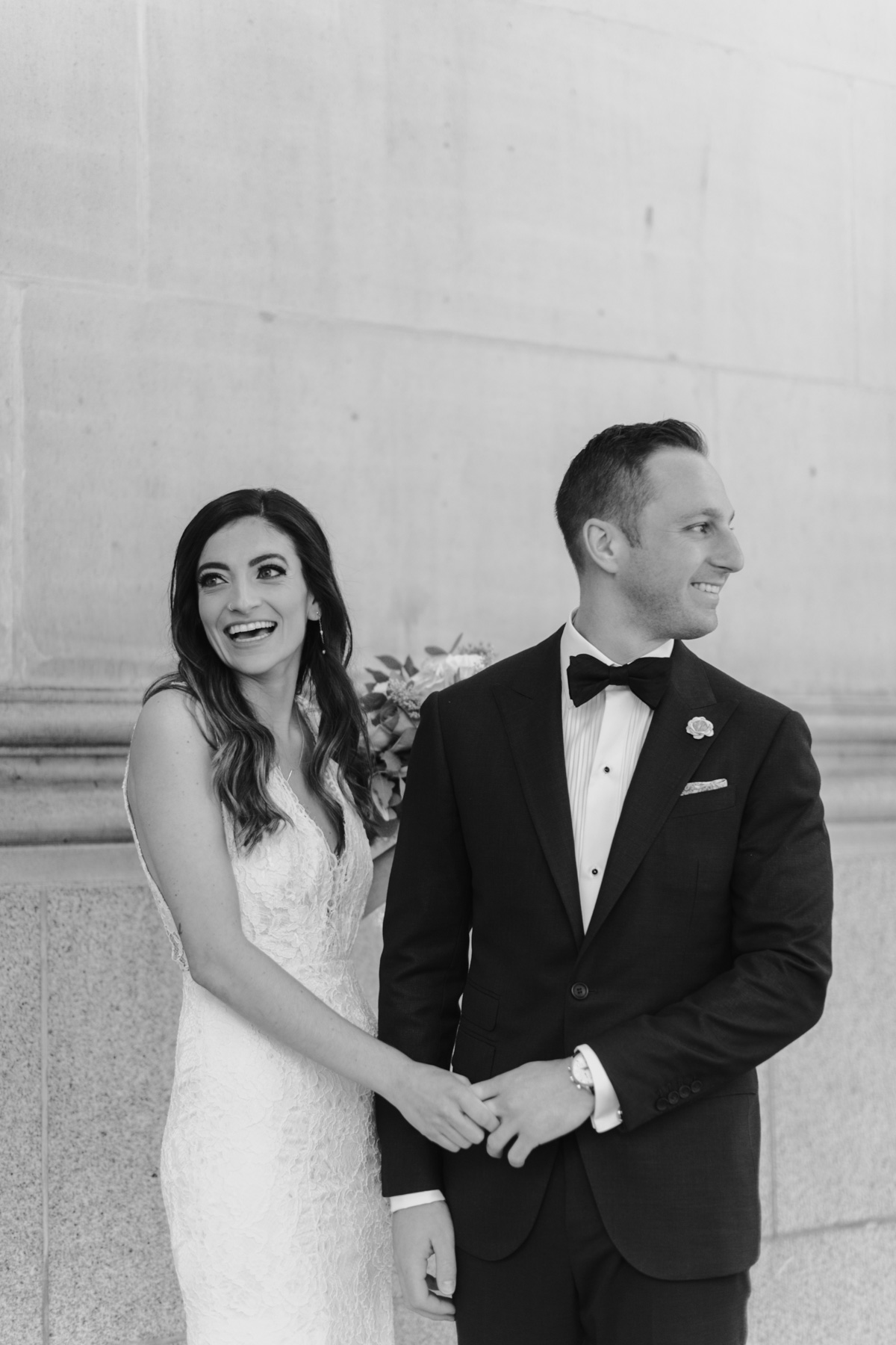 fairmont hotel vancouver bride and groom first look