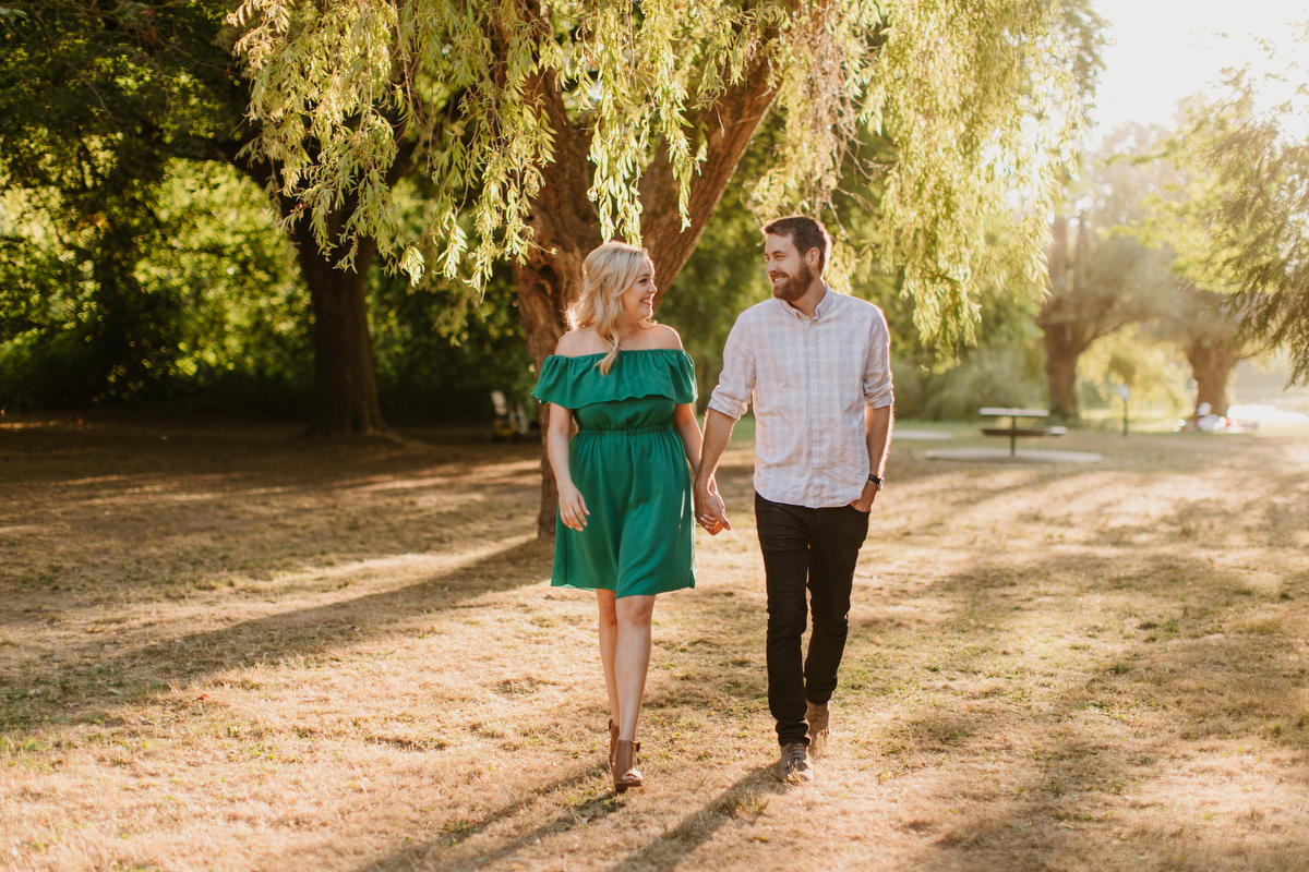 jericho beach engagement photos at sunset in vancouver
