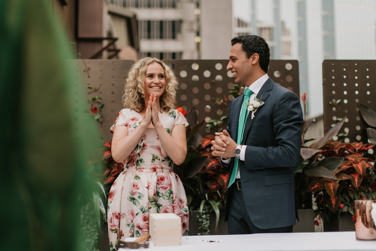 vancouver club wedding on the rooftop