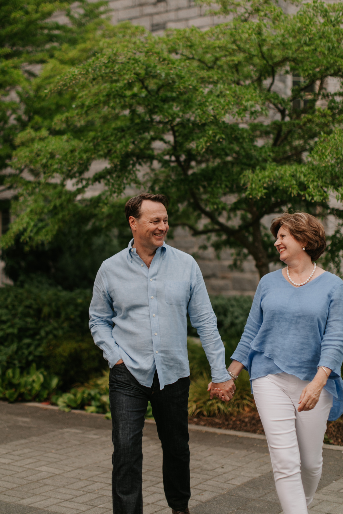 family photos at iona building