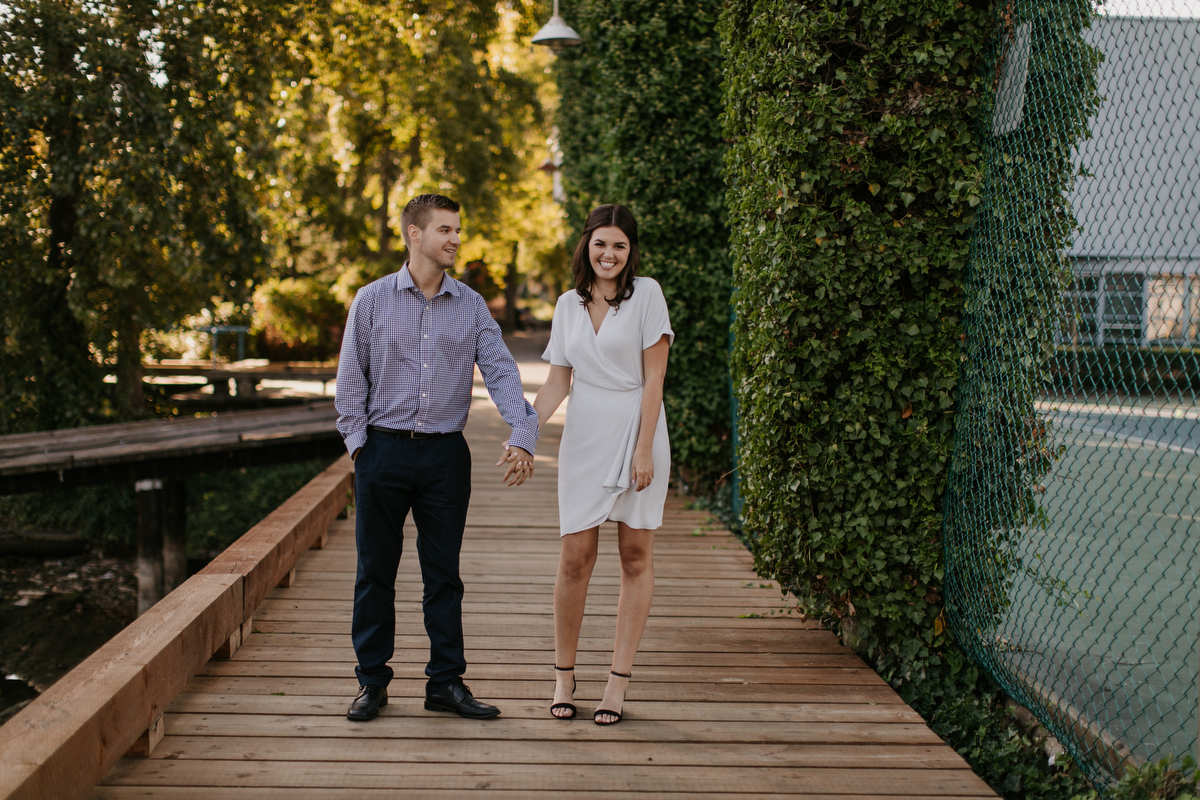 engagement photos at granville island
