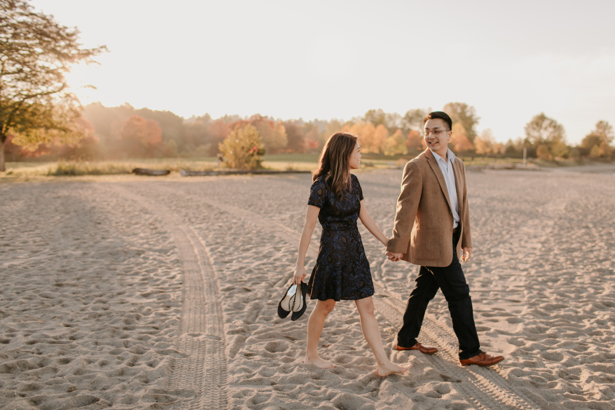 jericho beach engagement photos