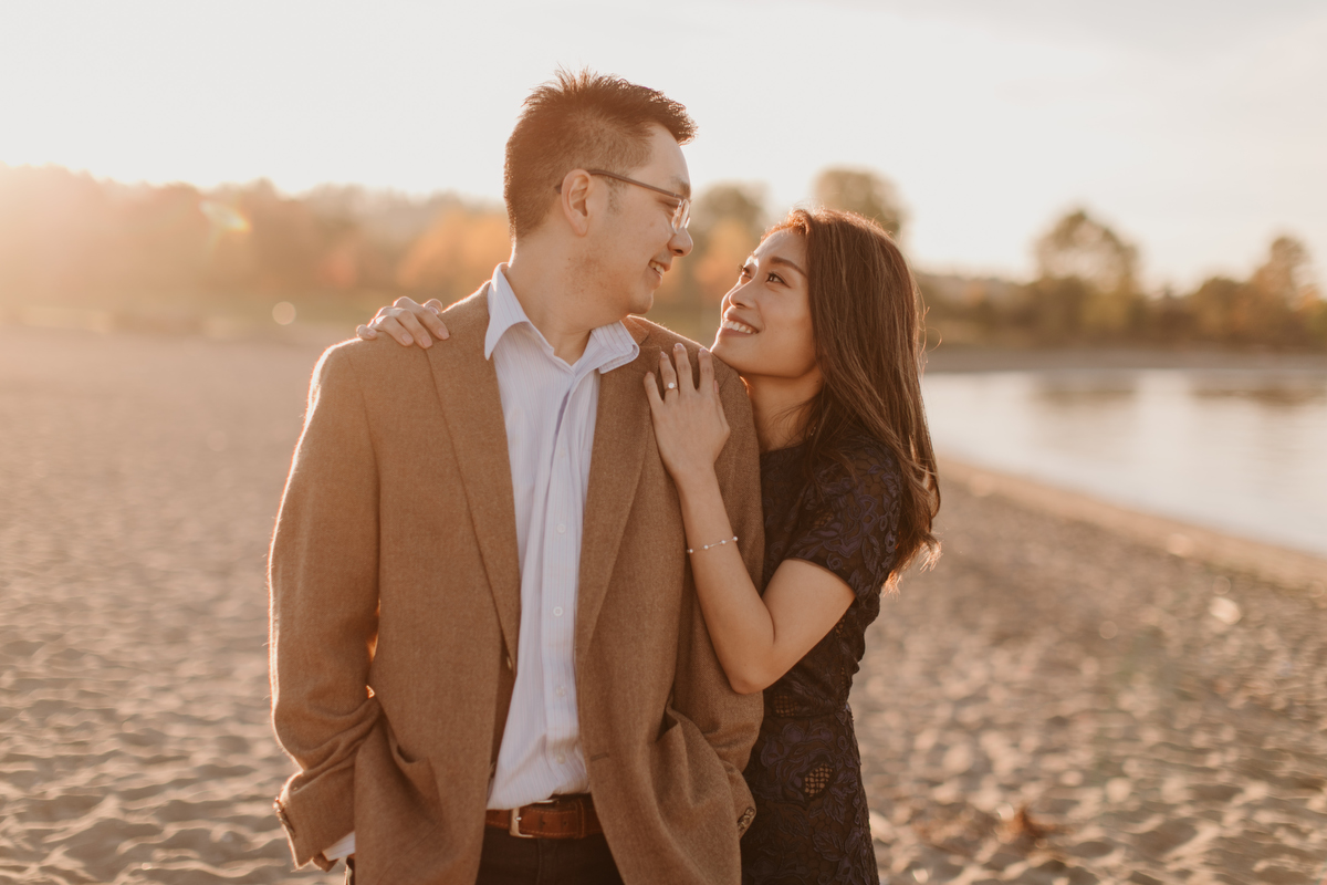jericho beach engagement photos
