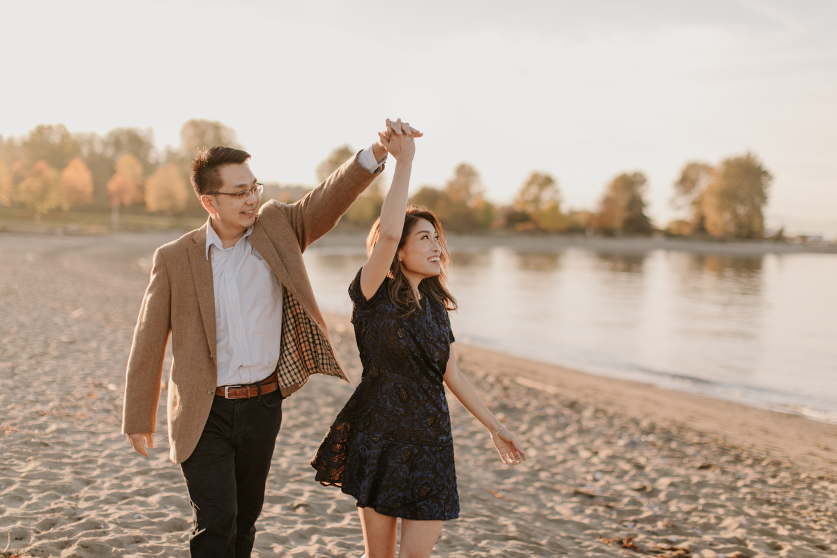 jericho beach engagement photos