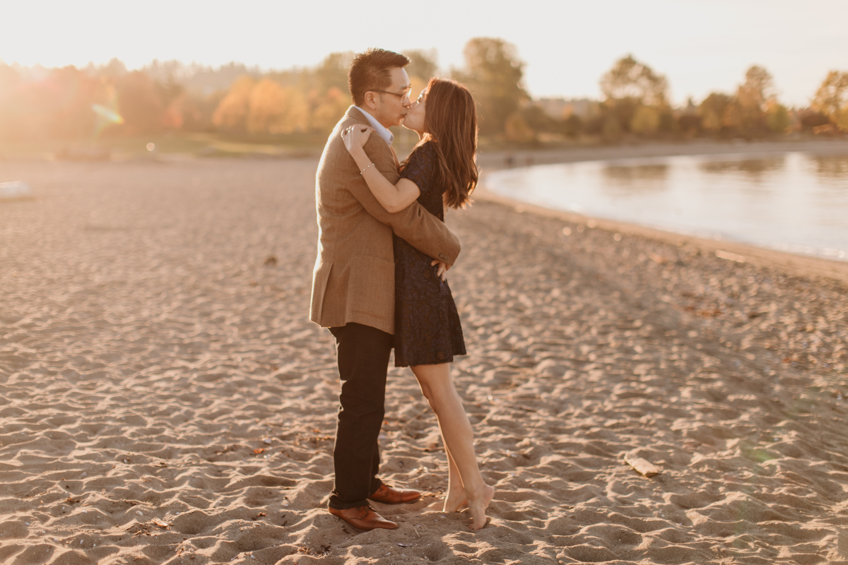 jericho beach engagement photos