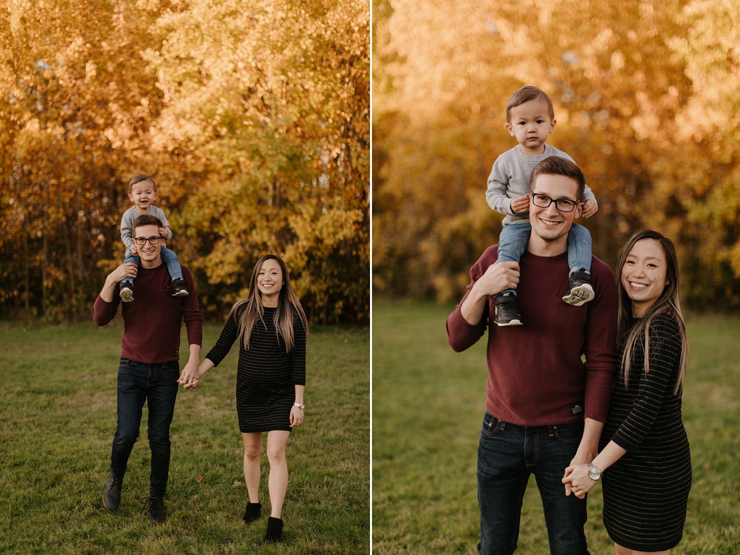 fall family photos in langley