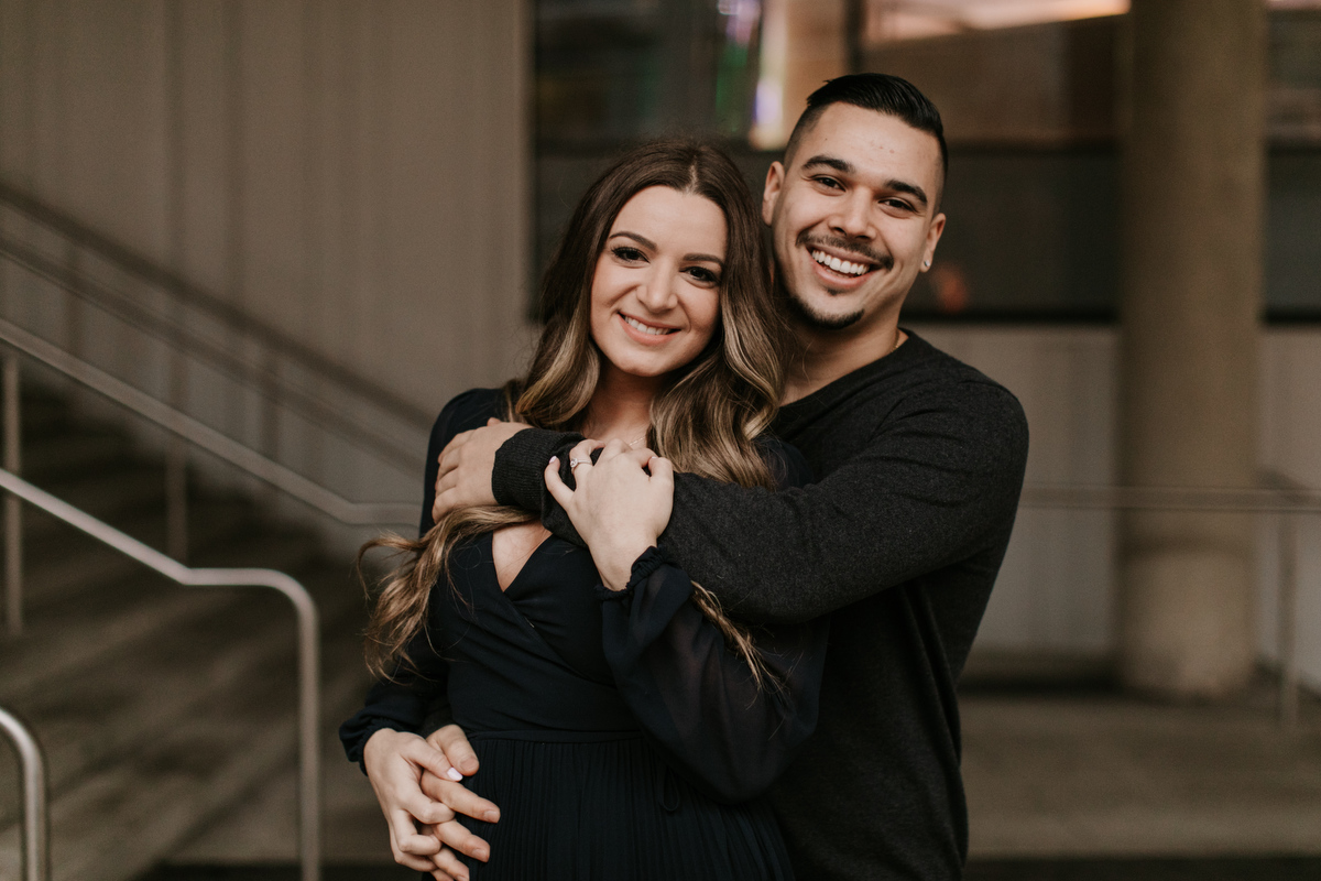 downtown vancouver engagement photos