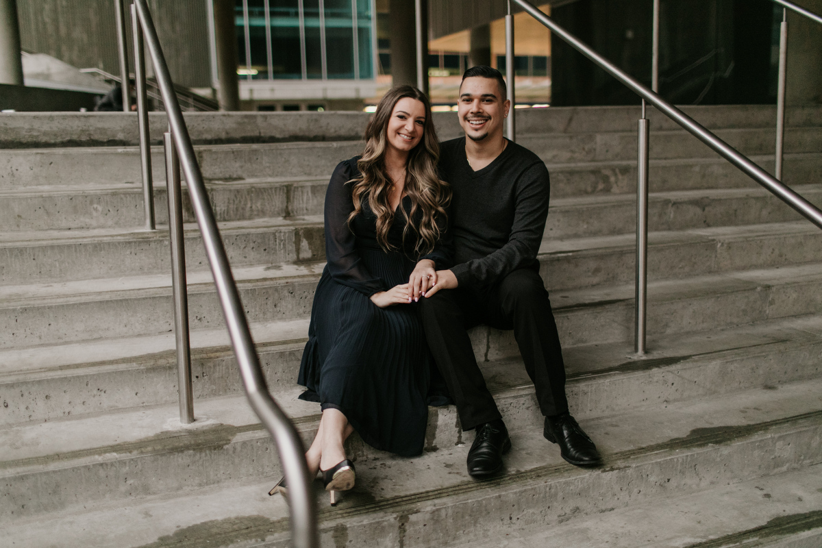 downtown vancouver engagement photos