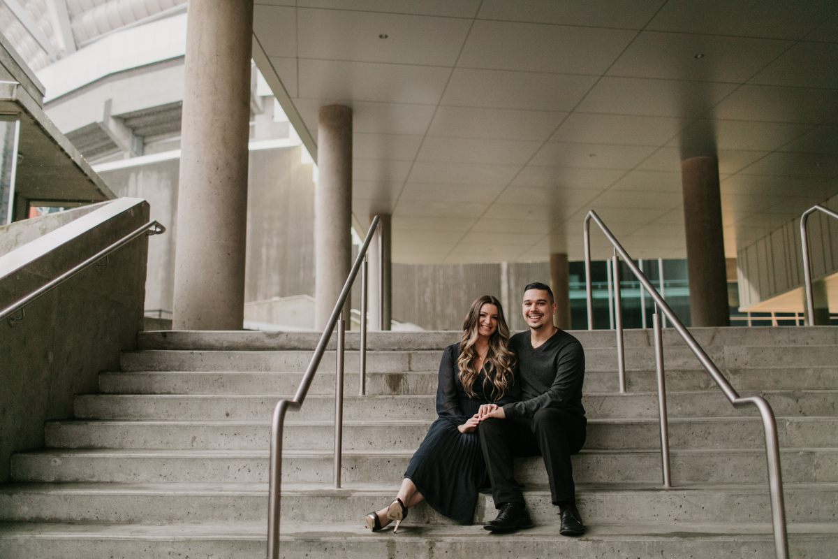 downtown vancouver engagement photos