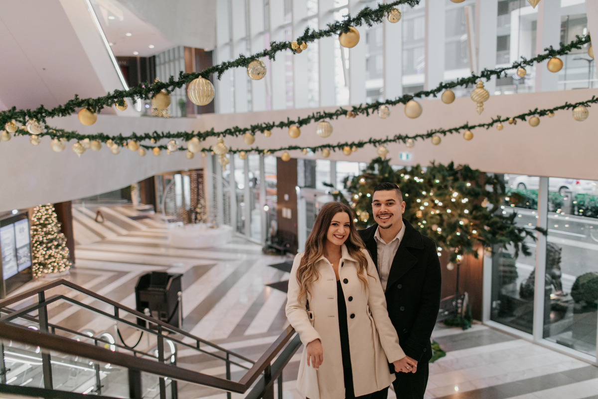 downtown vancouver engagement photos