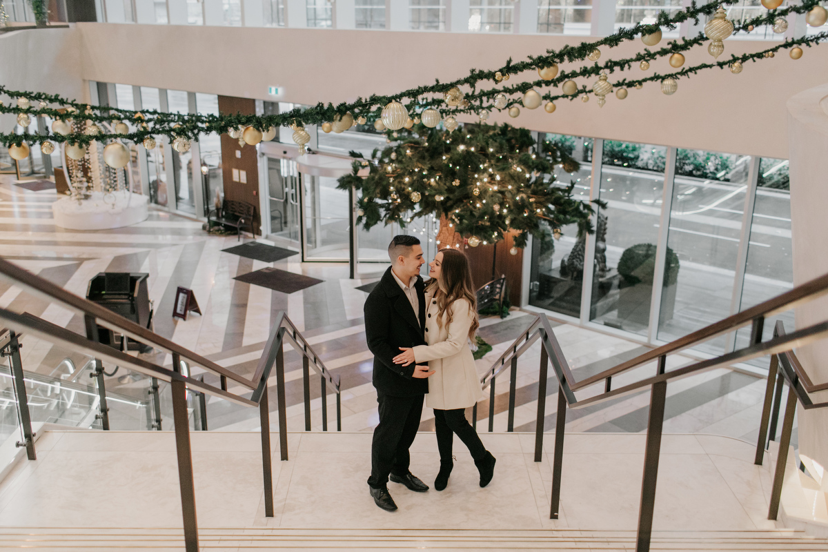 downtown vancouver engagement photos