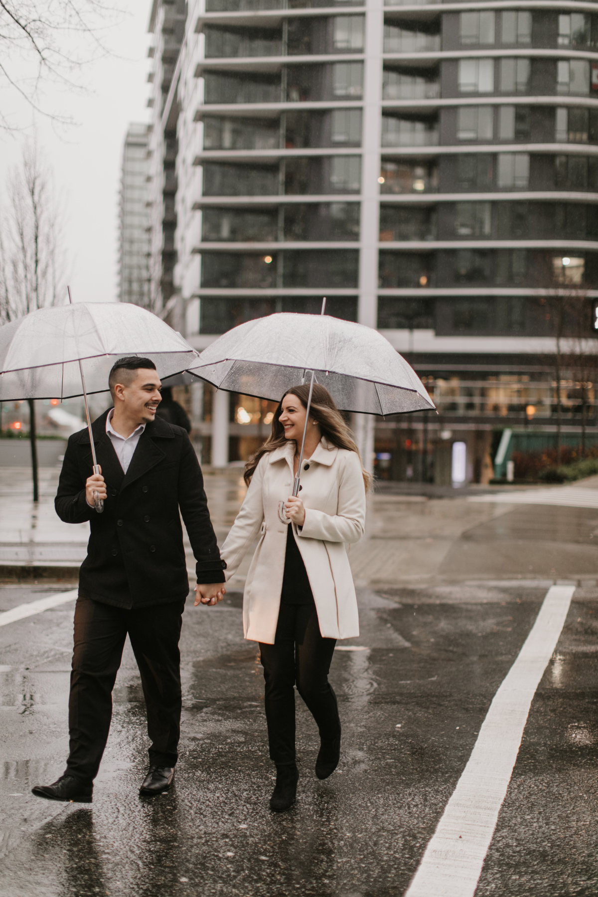 downtown vancouver engagement photos