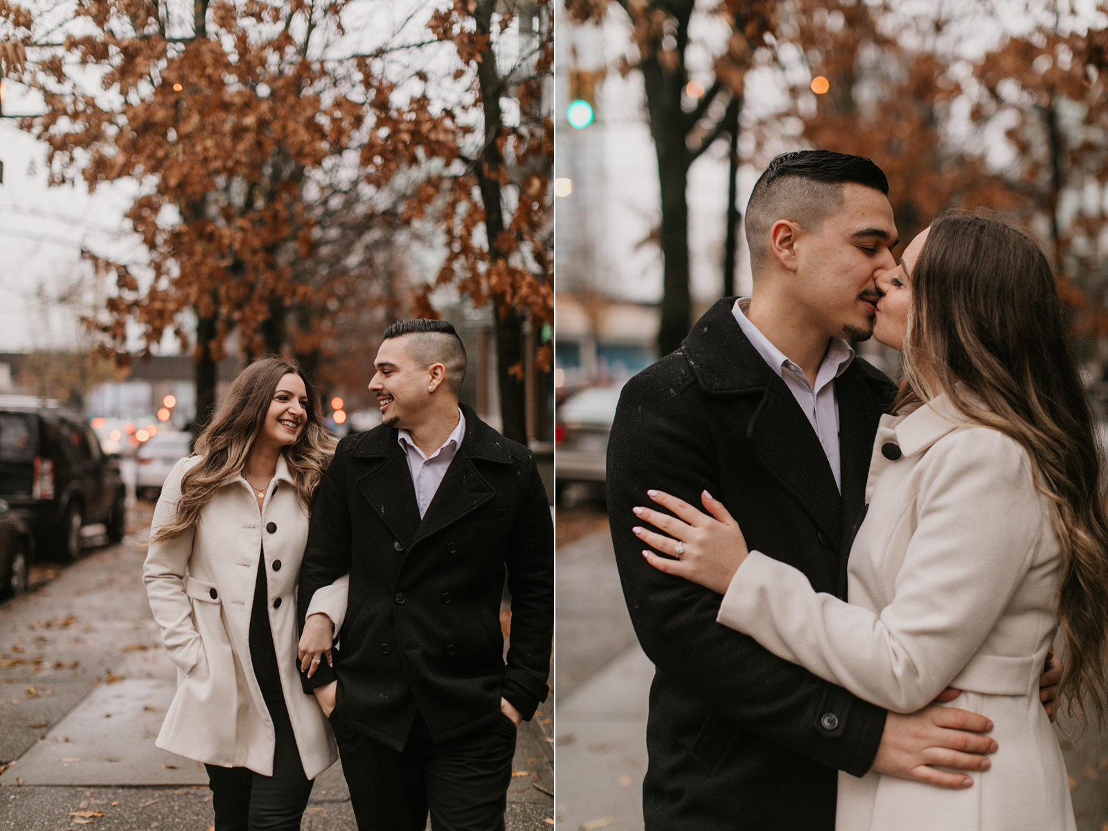 downtown vancouver engagement photos