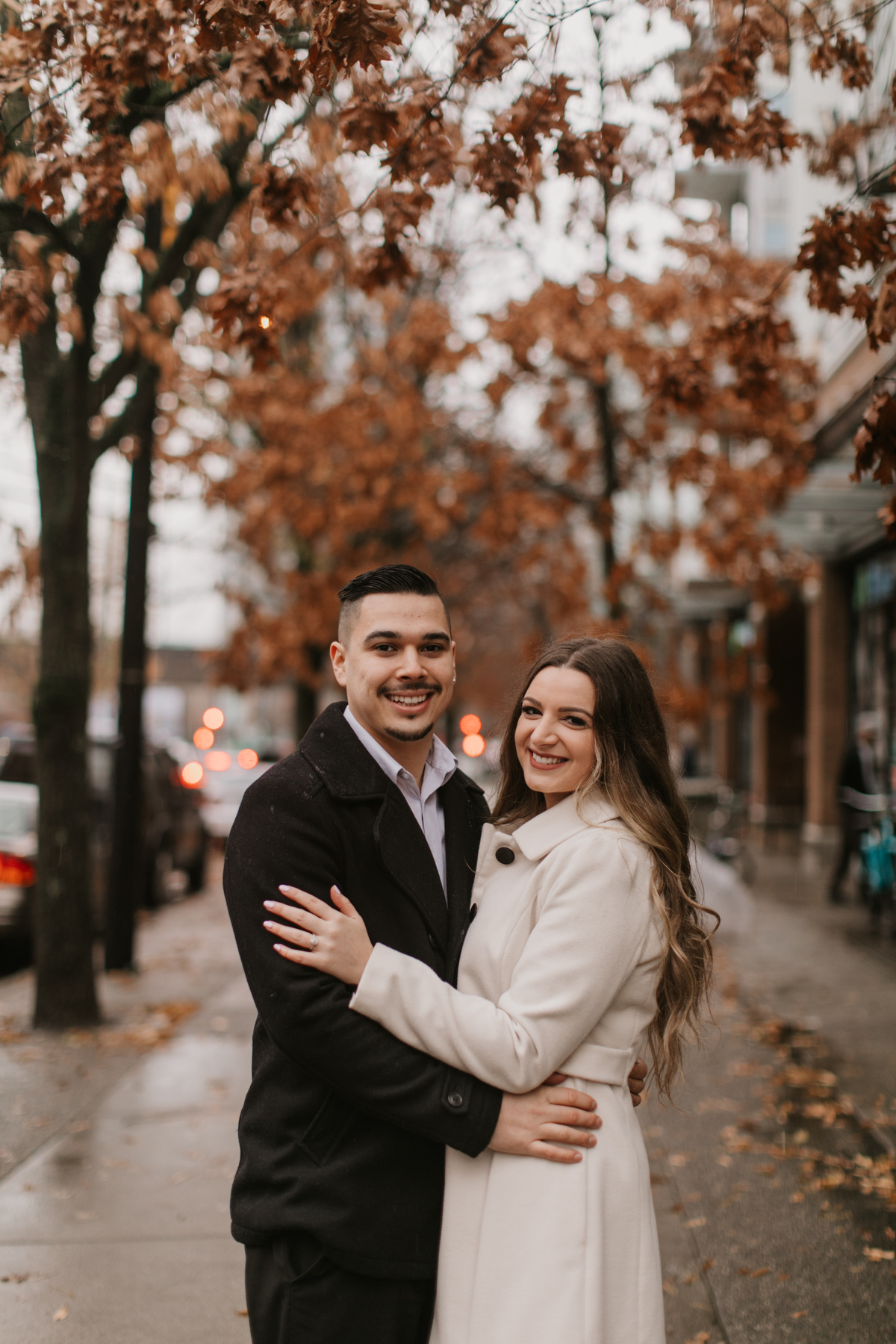 downtown vancouver engagement photos