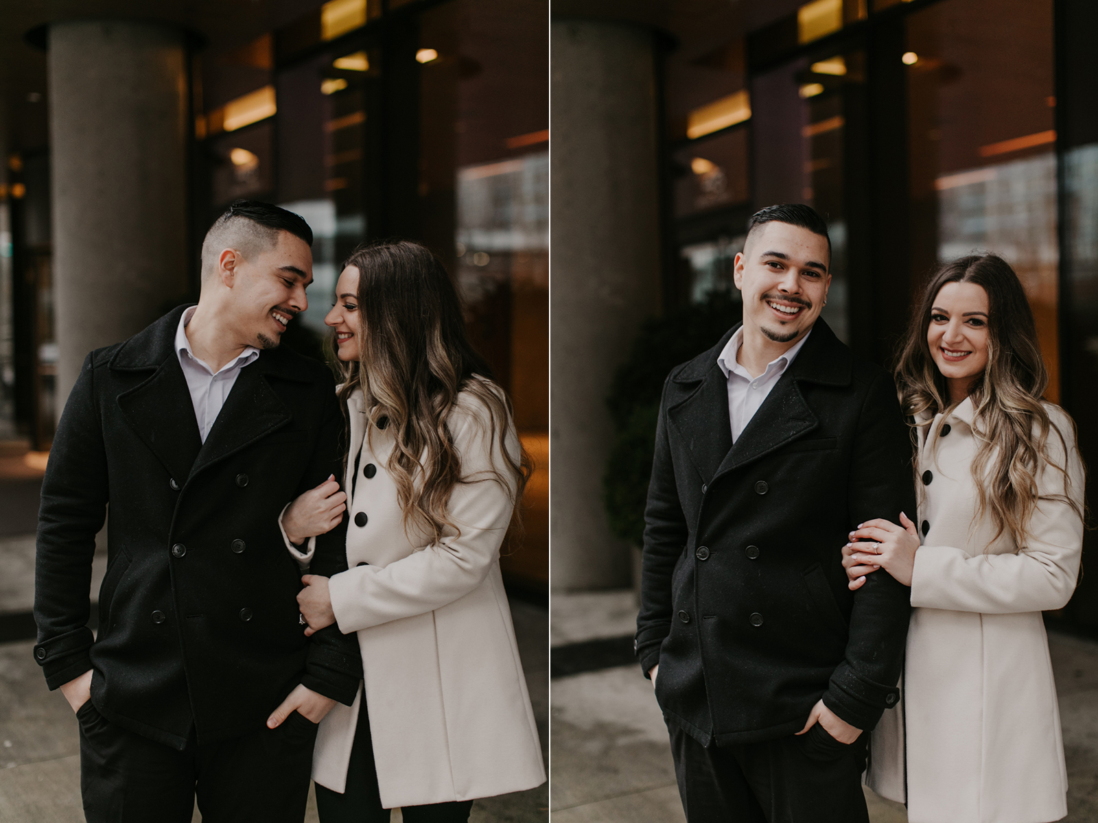 downtown vancouver engagement photos