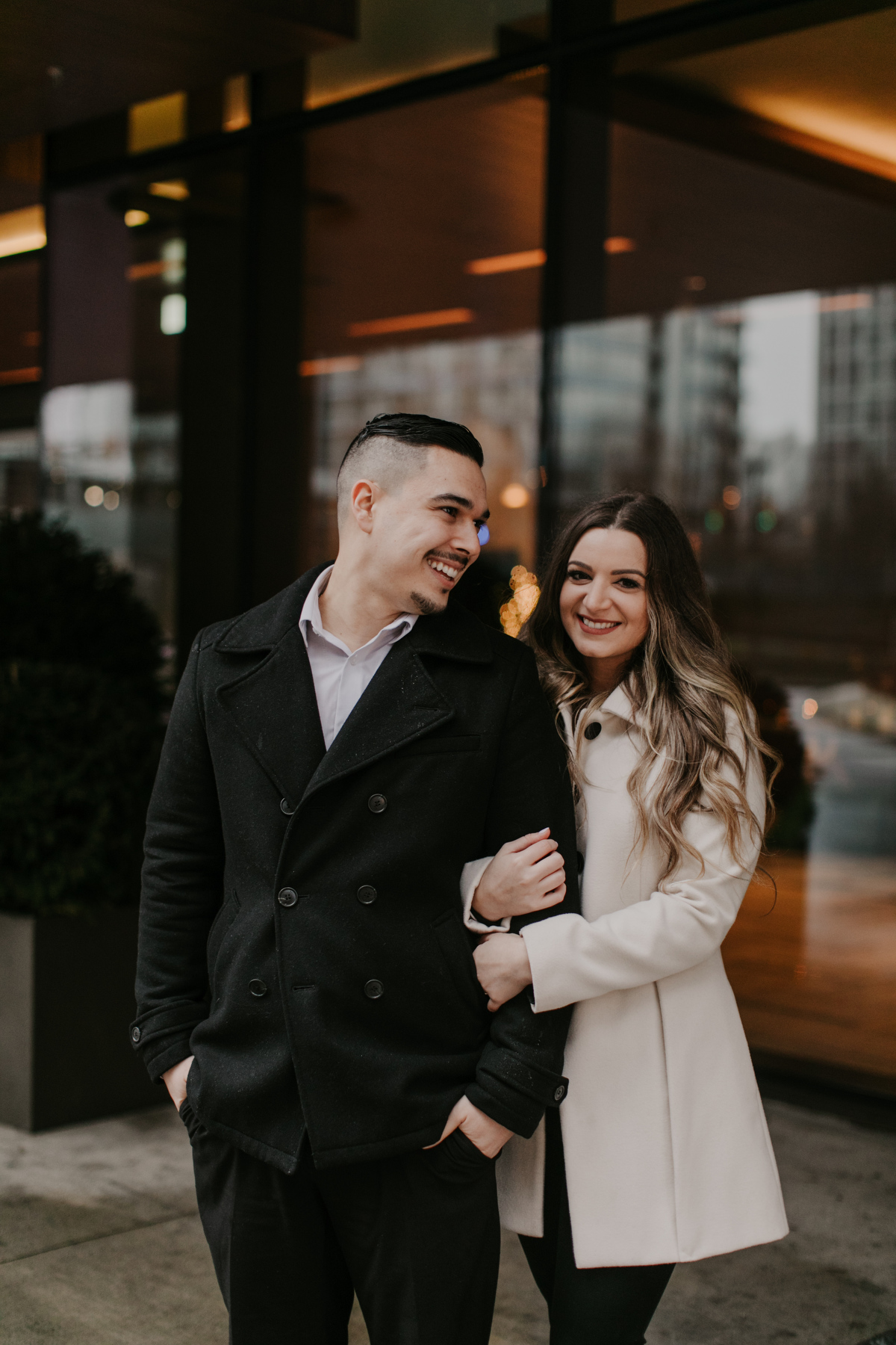 downtown vancouver engagement photos