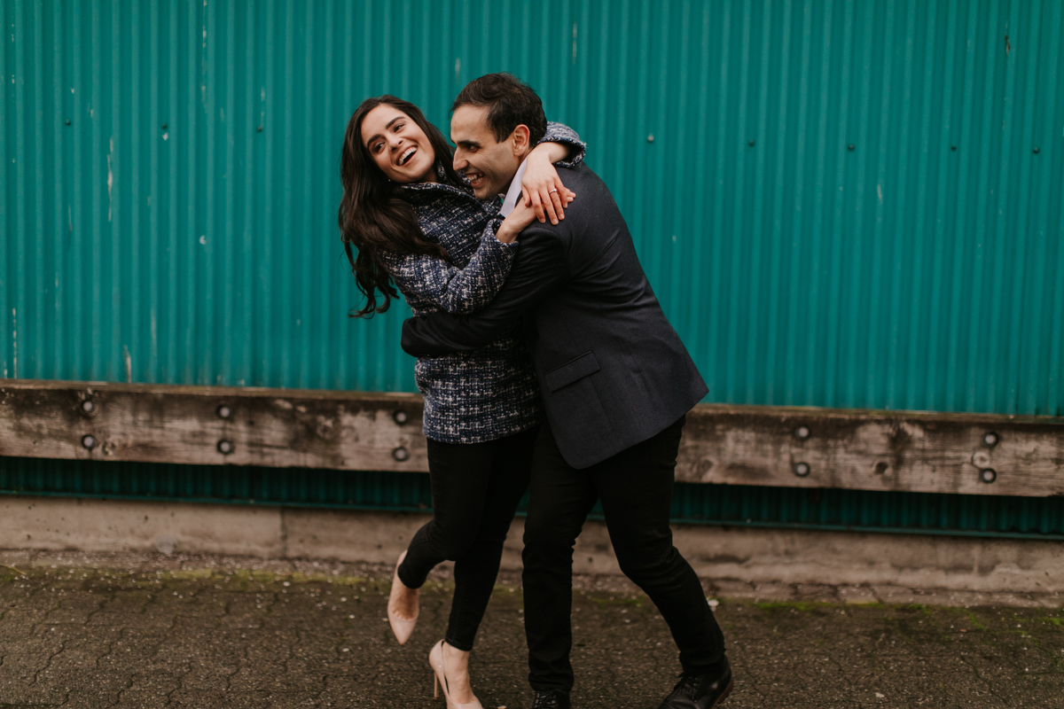 granville island engagement photos