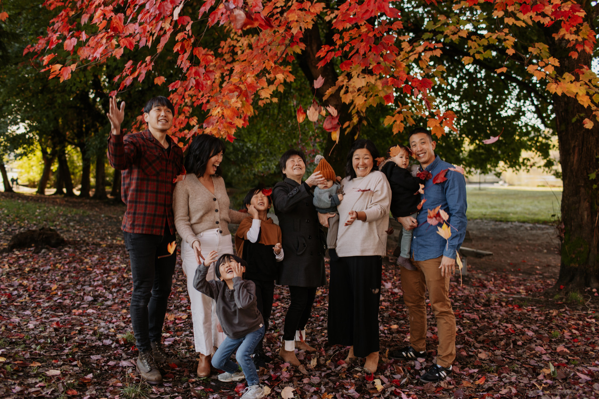 Fall Family Photos in Vancouver