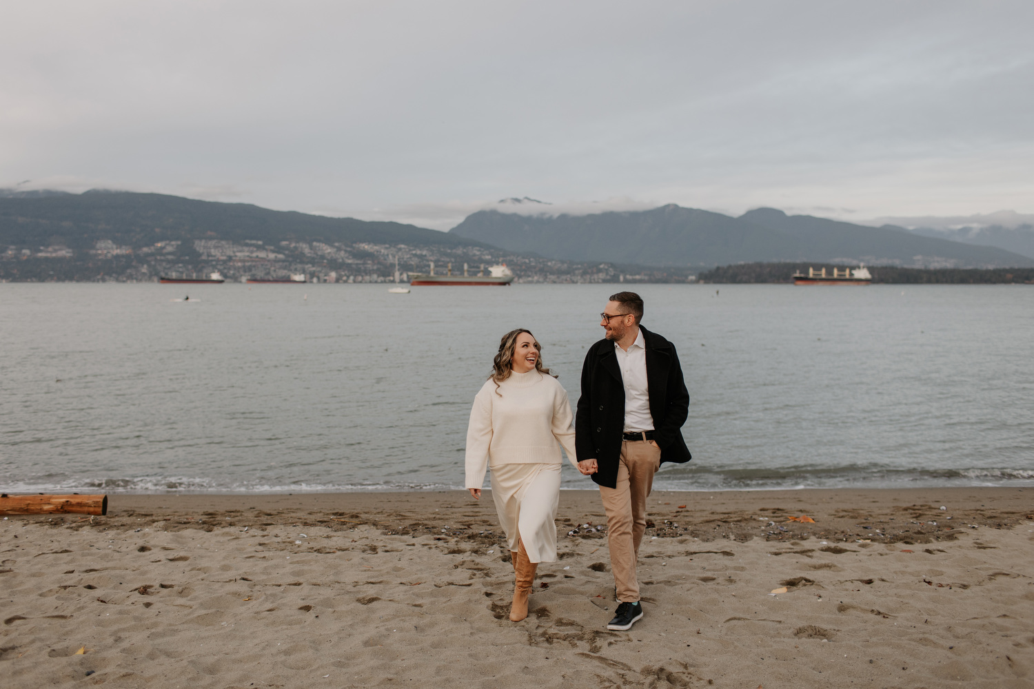 Jericho Beach Engagement Photos