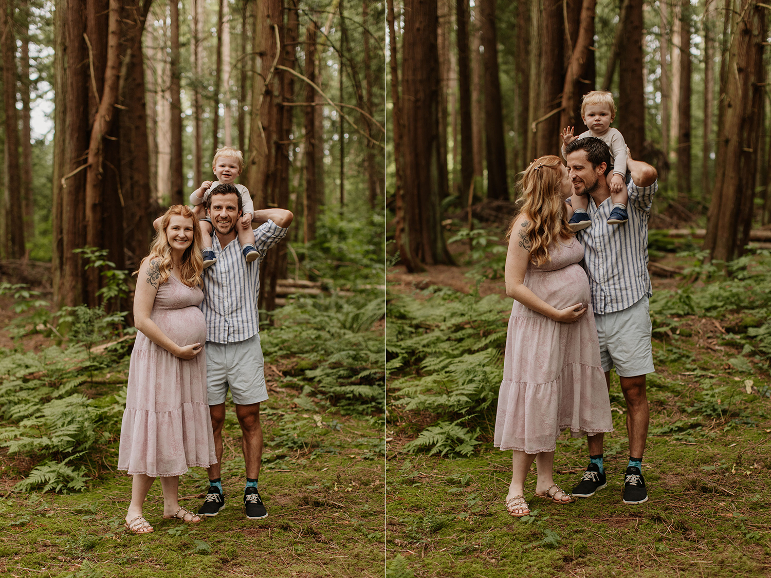Pacific Spirit Park Maternity Photos Family