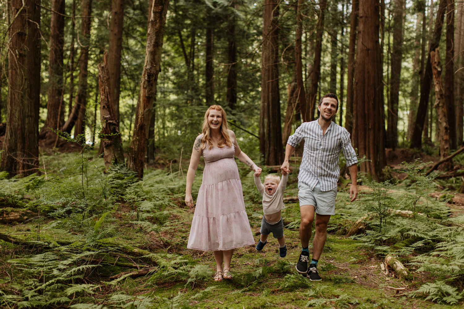 Pacific Spirit Park Maternity Photos Family